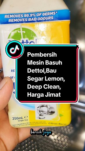 Cara Guna Pembersih Mesin Basuh Dettol Dengan Berkesan