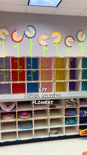 DIY Pencil Shaving Flowers for Classroom Decor