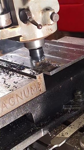 Doing a little face milling on my Bridgeport. #milling #machinist #machining #cnc #cncmachine #mill
