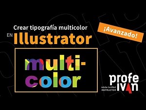 Crear tipografía multicolor en Illustrator