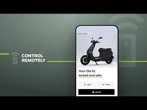 Ola Electric Scooter - App, Live Location, Battery Alerts, Home Servicing, Remote Control & Profiles