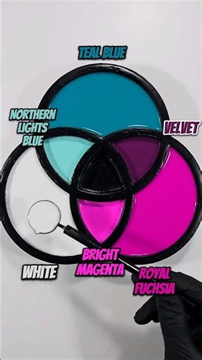White + Teal Blue + Royal Fuchsia - Tropical Velvet Drift