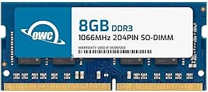 OWC 8GB DDR3 1066 PC3-8500 CL7 2Rx8 204-pin 1.5V Non-ECC SODIMM Memory RAM Module