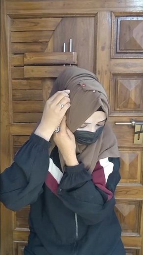 Easy & Elegant Hijab Tutorial | Step-by-Step Guide for Beginners ✨hijab Tutorial 🤎✨ #love #shorts