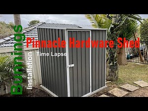 Bunnings Pinnacle Hardware Garden Shed ,Time-lapse Assembly, Anchor Kit installation, great tips