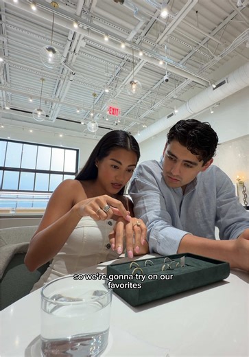 WEDDING BAND SHOPPING UNLOCKED 💍🔓 This was so fun with @Brilliant Earth and we can’t wait to show y’all the unboxing soon 🤭