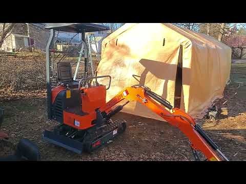 Chinese Mini Ex Oil Change and Drain Tube Install