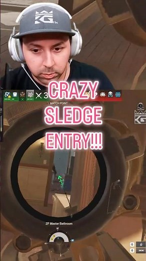 CRAZY SLEDGE ENTRY!!! #rainbowsixsiege #rainbowsix #r6 #r6s #gaming