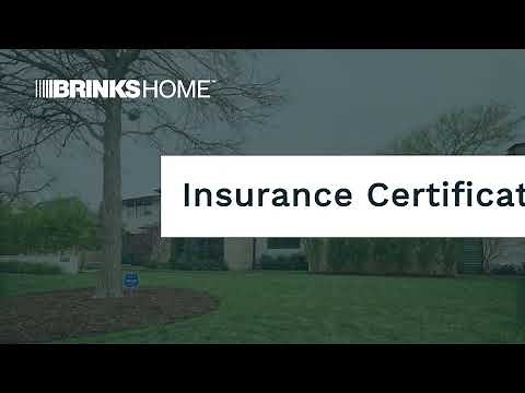 Brinks Home Insurance Certificate