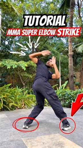 Mma super elbow strike tutorial 🥋💥#mma #elbowstrike #trending #viral #ufc #shorts #fight #one