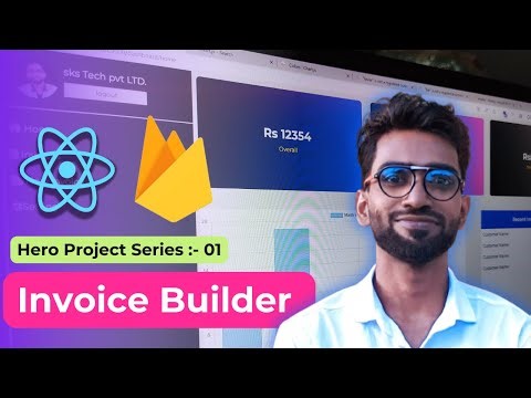 Invoice Management App with React.js and Firebase in Hindi 🔥🔥🔥