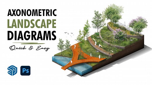 Axonometric Architecture Diagram Tutorial: Quick & Easy – Beginner Level
