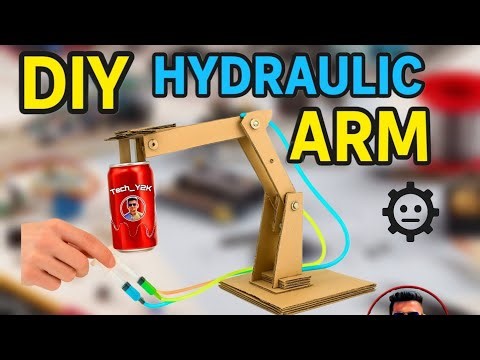"DIY Hydraulic Arm from Cardboard | Simple Science Project" #diyproject #hydraulic #tech_y2k #tech