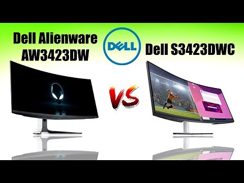 Dell Alienware AW3423DW vs Dell S3423DWC Curved Monitor 34" | Full Specs Comparison