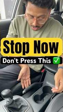 When to press handbrake button? #automobile #learndriving #instagram #car