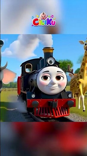 Viral Kids' Song - The Train Wheels Go Round and Round | 3D Animated Educational Kids' Song - Ind...