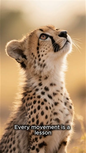 🐆 Baby Cheetah Exploring the Savanna | Cute & Calm Wildlife Moment 🌿 #animalshorts