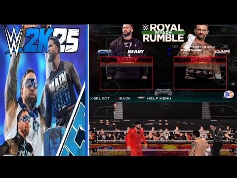 Wwe 2K25 latest mod game android offline PPSSPP emulator version game link to comment box