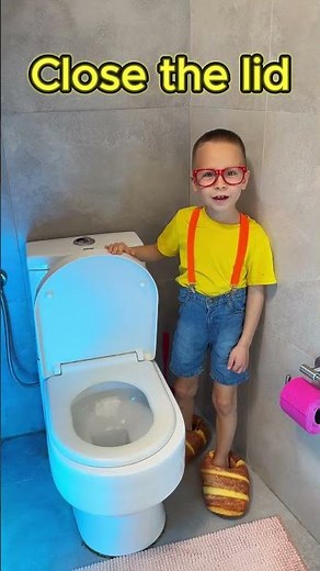 🚿Toilet Hygiene is Easy and Fun! #shorts #kids