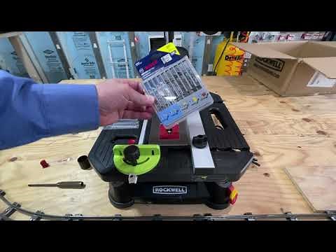 Rockwell Bladerunner X2 RK7323 Mini Tabletop saw for hobbies and other household projects.