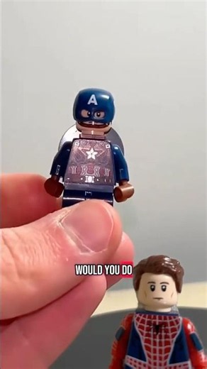 Lego Captain America back shield modification #lego #captainamerica