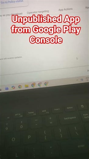 How to unpublished app from Google Play Console #shorts