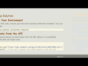 How to Insert Data into a Database from a Third-Party API Using Pymysql and Python