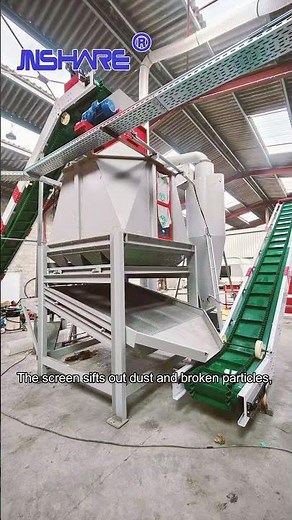 Biomass Pellet Cooling Solution: Counterflow Cooler for Mass Production #cooler #pelletline