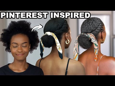 TRYING POPULAR PINTEREST HAIRSTYLE ON MY 4C NATURAL HAIR pt 2 | Glory Okings