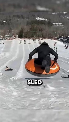 He is the first person to Go Sledding on a ICE sled #shorts