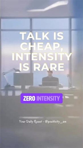 Why intensity beats strategy every time. 📉 #mindset #success #focus