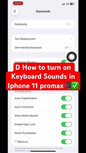 How to turn on Keyboard Sounds in Iphone 11 promax📲✅ #iphone #11promax #keyboard #sounds