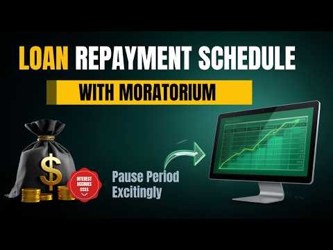 Create a Loan Repayment Schedule with a Moratorium