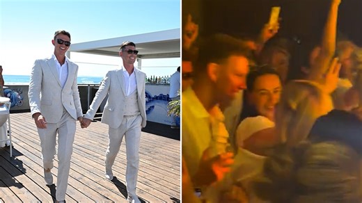 Hollyoaks icon Kieron Richardson renews wedding vows with husband
