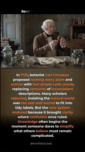The Man Who Renamed the Natural World. In 1735 Carl Linnaeus introduced a naming syst...