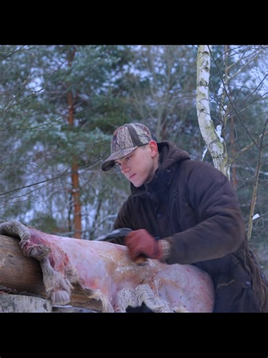 Snowstorm Survival: Life Without Power in the Woods #bushcraft #survival #outdoor #snow #foryoupage