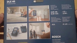 Unboxing the Bosch DLE 40 Professional Laser Rangefinder
