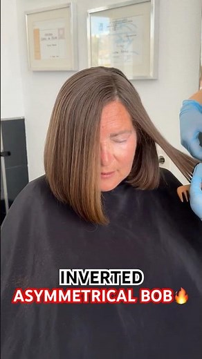 INVERTED ASYMMETRICAL BOB: Complete Tutorial Linked Below! 🤩🔥🔥🔥