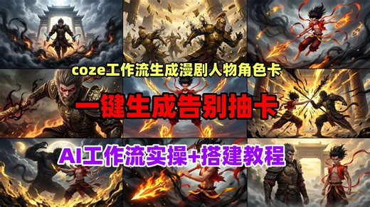 【漫剧最新教程】Coze工作流 即梦Seedance2.0一键生成动漫视频，全自动搭建教程！零基础也能学会搭建