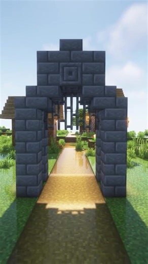 Creating Stunning Village Entrance Doors in Minecraft