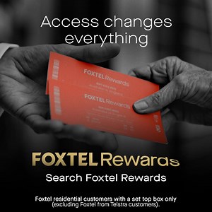 35 reactions · 6 comments | Join Foxtel Rewards, your free loyalty program to unlock more from Foxtel. Access extra entertainment, free tickets to sports, movies and music events and more! | Foxtel | Facebook