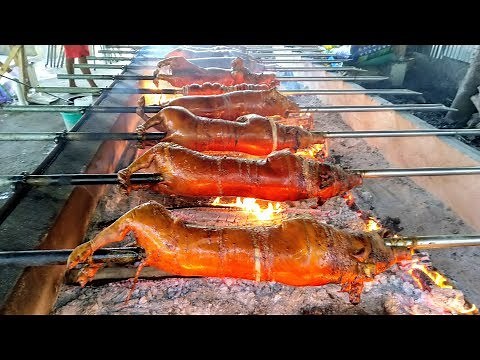 Cebu's Famous Lechon Baboy|Roasted Pig|Inasal, Filipino Fiesta Dish