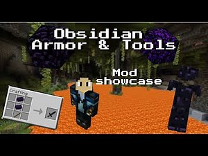 OBSIDIAN ARMOR IN MINECRAFT (mod showcase)