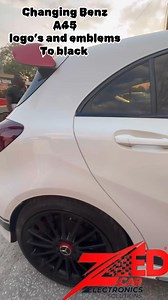 46K views · 921 reactions | Benz A45 Chrome Delete to Mette Black!. Contact us on 0972626617 or 0975217357 ☎️. | Zed Car Electronics Solutions | Facebook
