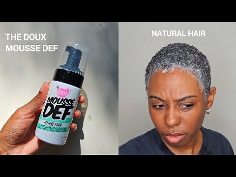 The Doux Mousse Def review on short natural hair (TWA)
