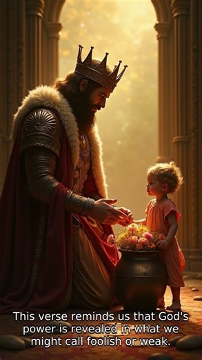 ✨ Verse of the Day | 1 Cor 1:27 — Humility Wins Over Pride 🙏