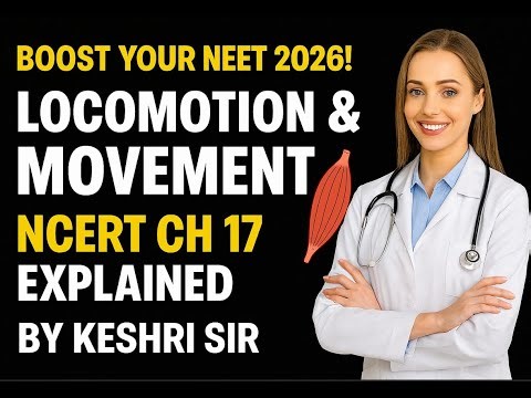 Locomotion & Movement — NCERT Ch 17 Explained NEET 2026 11th Bio