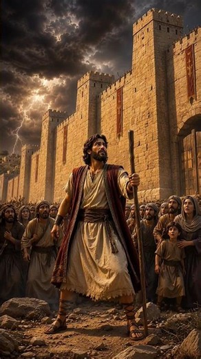 The Walls of Jericho Fell! 🏰 God's Incredible Miracle 😱 #shorts