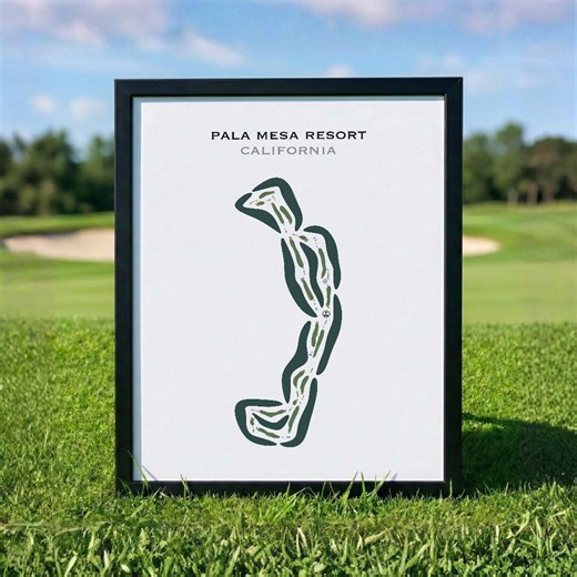 Pala Mesa Resort, California | Golf Course Map, Golf Map, Golfer Gift for Him, Scorecard Layout, Golfer Boyfriend Gift, Art Print Decor - Etsy UK