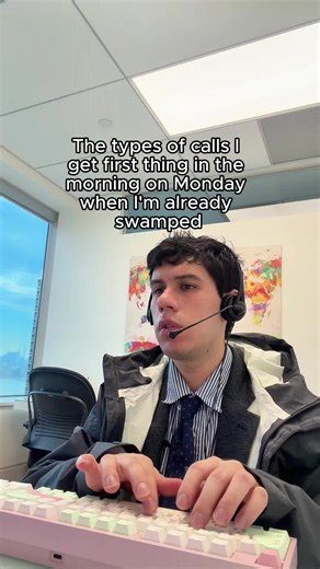 Do you ever get calls like this? 😂 Get the amazing keyboard in this video from Kinetic Labs (link in bio): this is the Pre-built Max102 Mechanical Keyboard (Pink) #officehumor #corporatehumor #comedy #mechanicalkeyboard